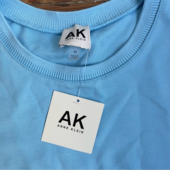 NWT Anne Klein Light Blue Top - Picture 2 of 7
